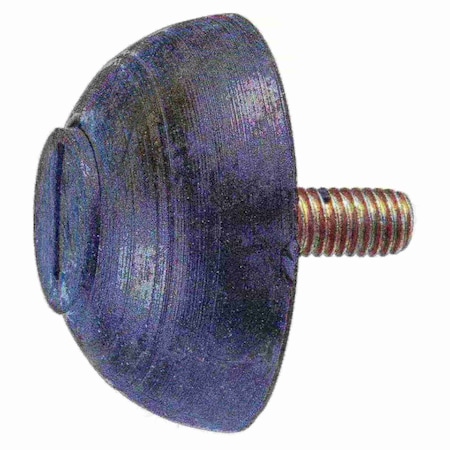 Midwest Fastener #10-32 x 1-1/8" Rubber Fine Thread Male Spherical Bumper Mount 2PK 930872